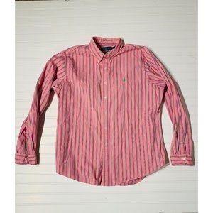 XXL Mens Polo Ralph Lauren BD Cotton pink striped